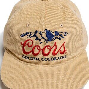 Coors Tan Corduroy Cap